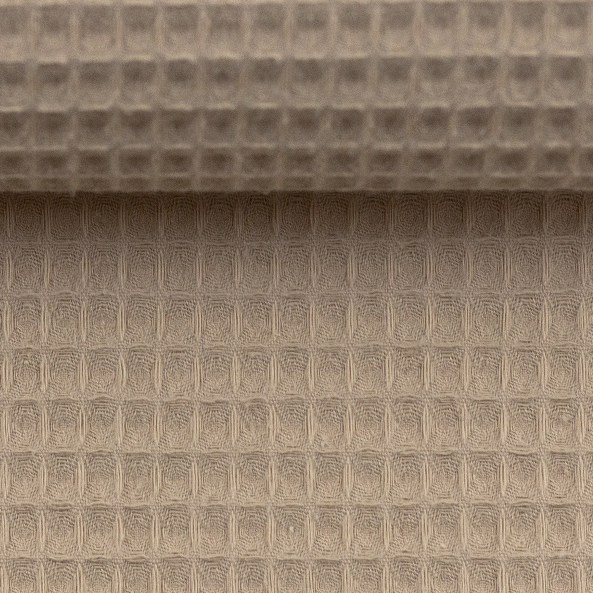 Wafelstof katoen beige 'Nelson'