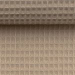 Wafelstof katoen beige 'Nelson'