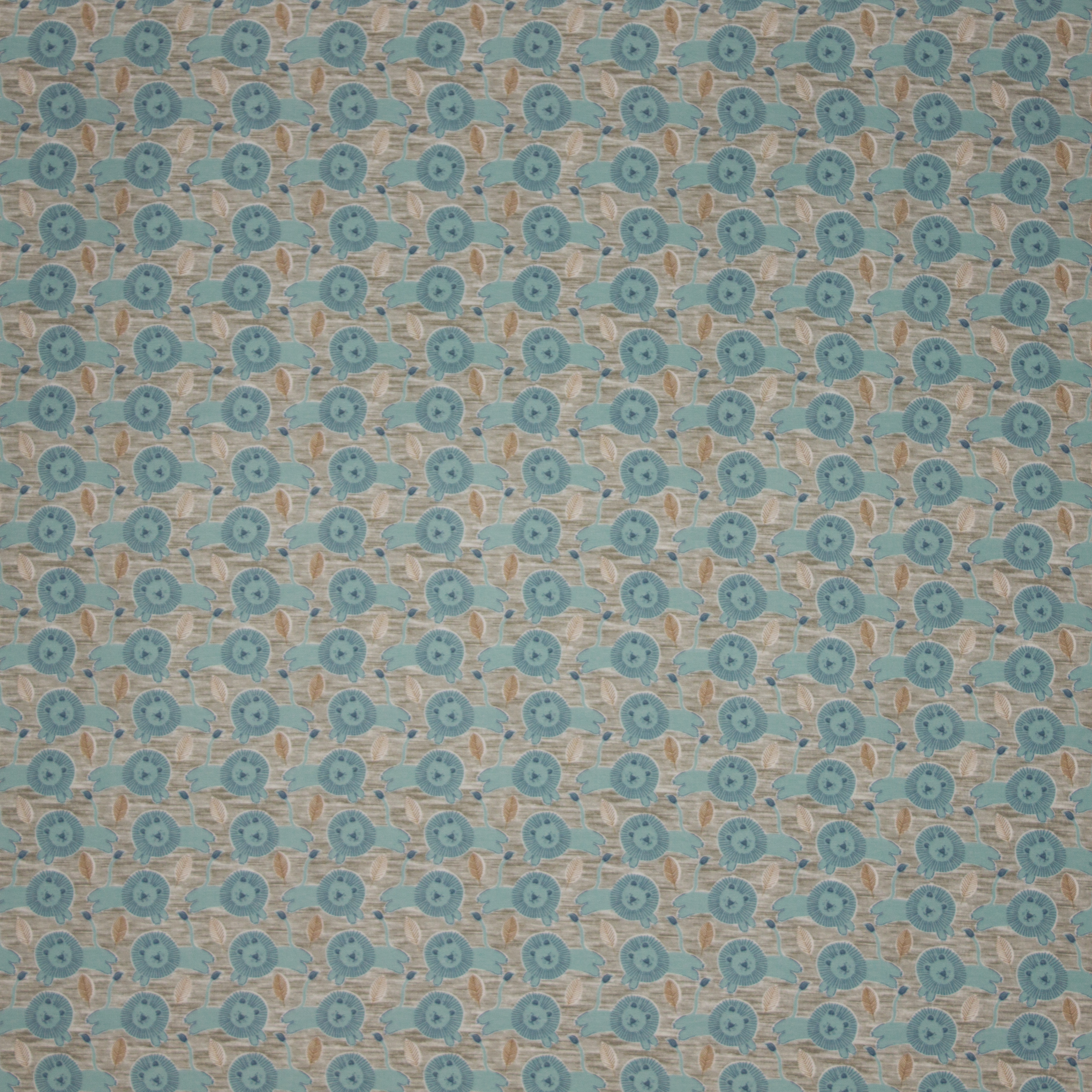 Grijze kindertricot met blauw leeuwenmotief 'Little King'