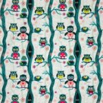 Witte tricot met uiltjes 'Jesse'