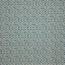 Beige tricot met blauwe gebroken lijnen 'Josy'