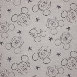 Grijze french terry gemeleerd Mickey Mouse