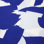 Blauwe abstracte viscose van Mind The Maker