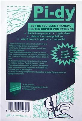 Patroonkopieerset - 4 bladen (4,8m²) Pi-dy