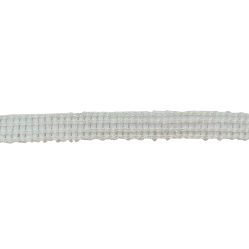 Ecru platte koord / veter - katoen 9 mm