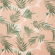Wit/ roze viscose met groene bladeren canopy cactus