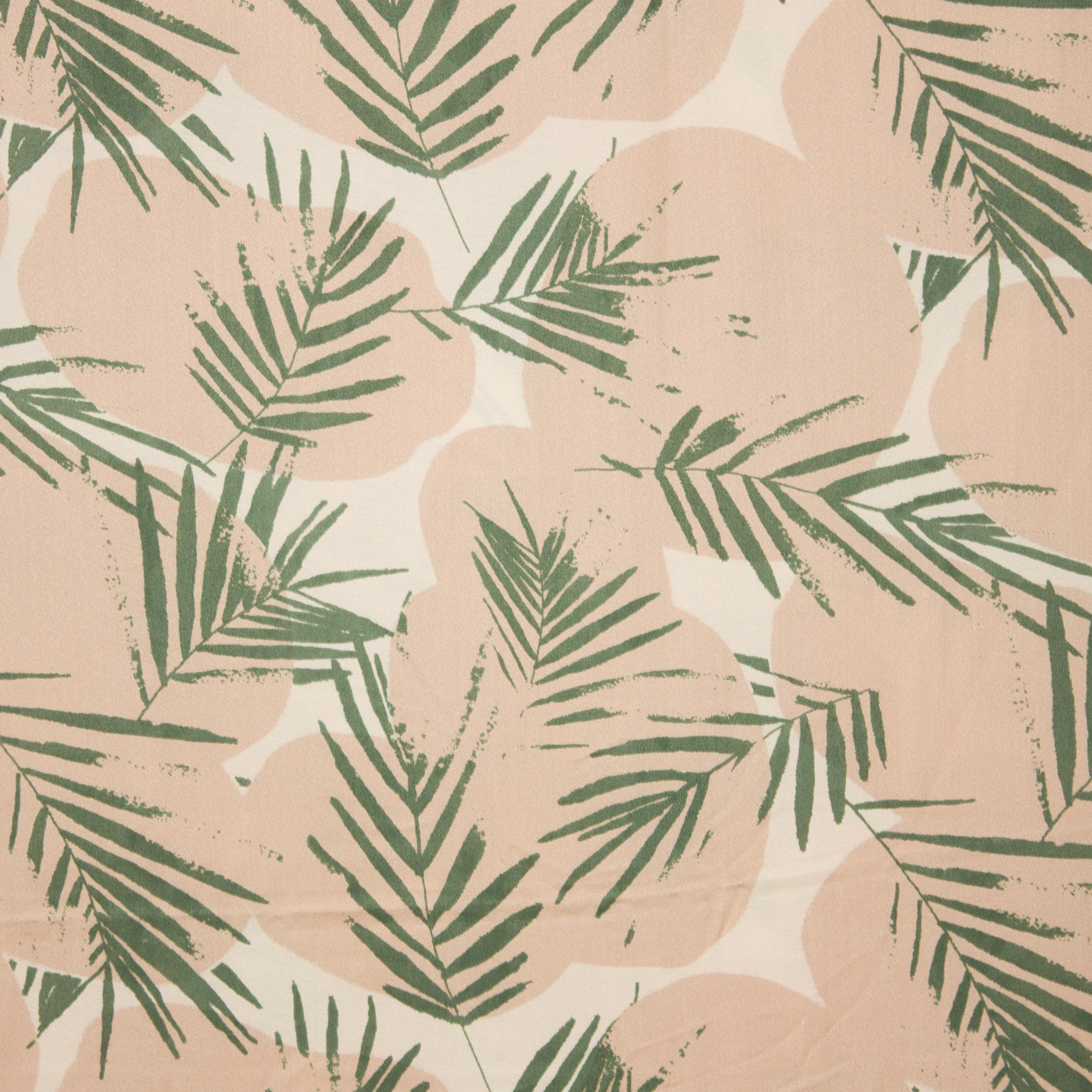 Wit/ roze viscose met groene bladeren canopy cactus