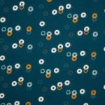 Viscose petrol met cirkels