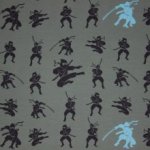 Groene tricot met ninja's