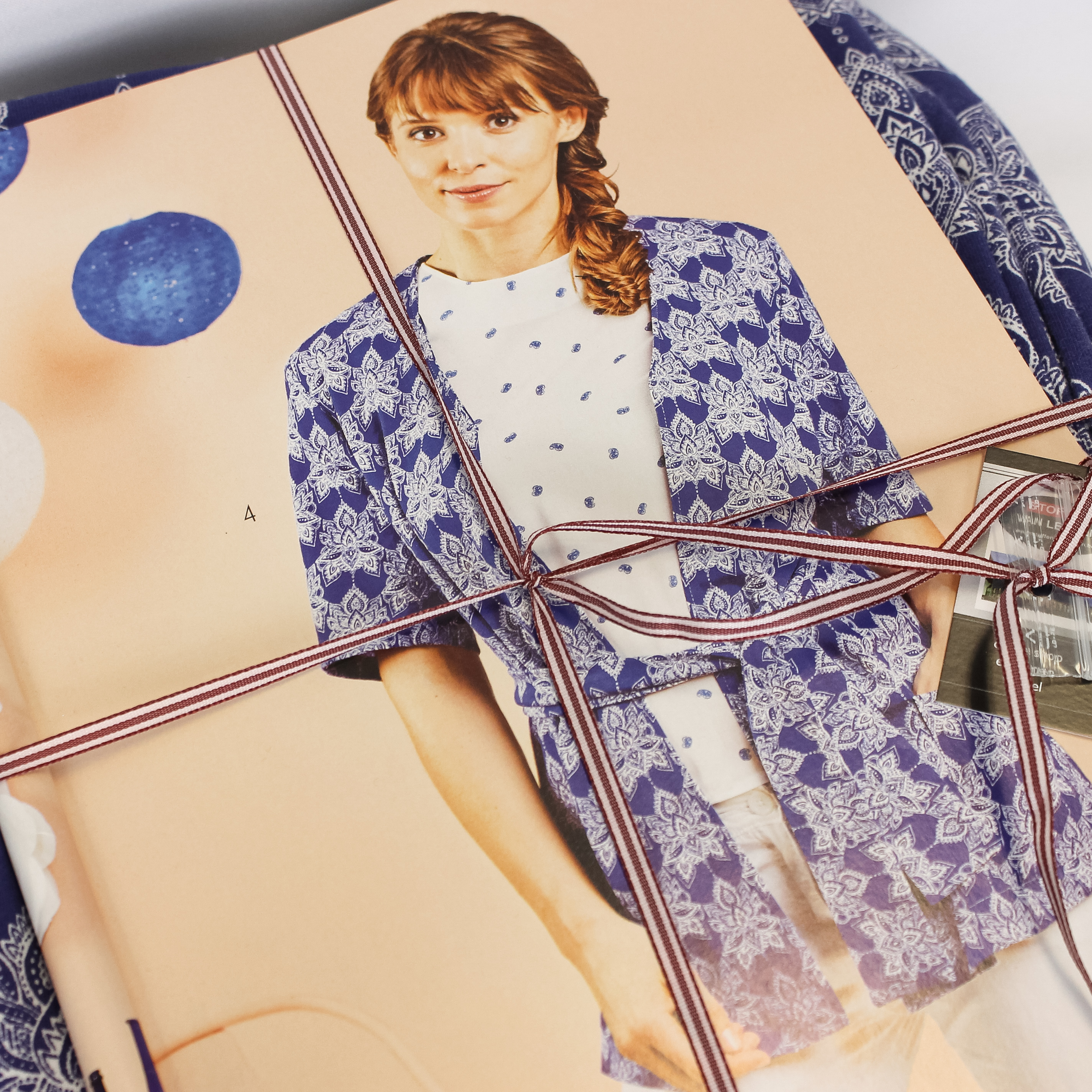 Voordeelpakket - Blauw vestje met wit patroon van Milliblu's