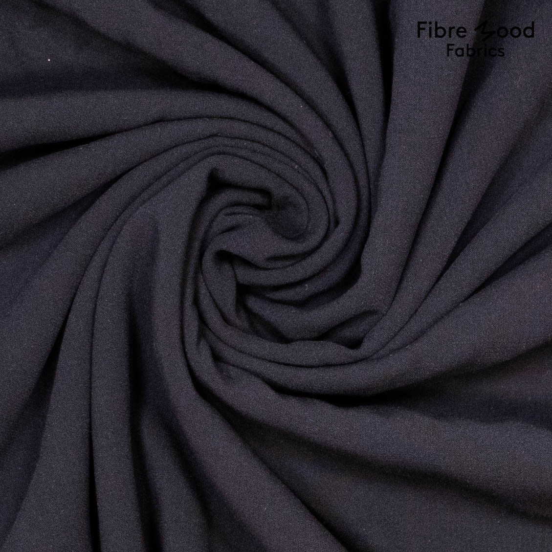 Crêpe zwart - Fibre Mood