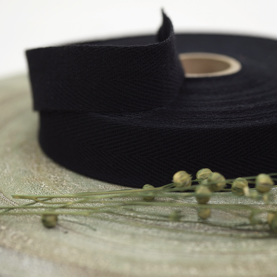 Zwarte Twill Tape See You at Six
