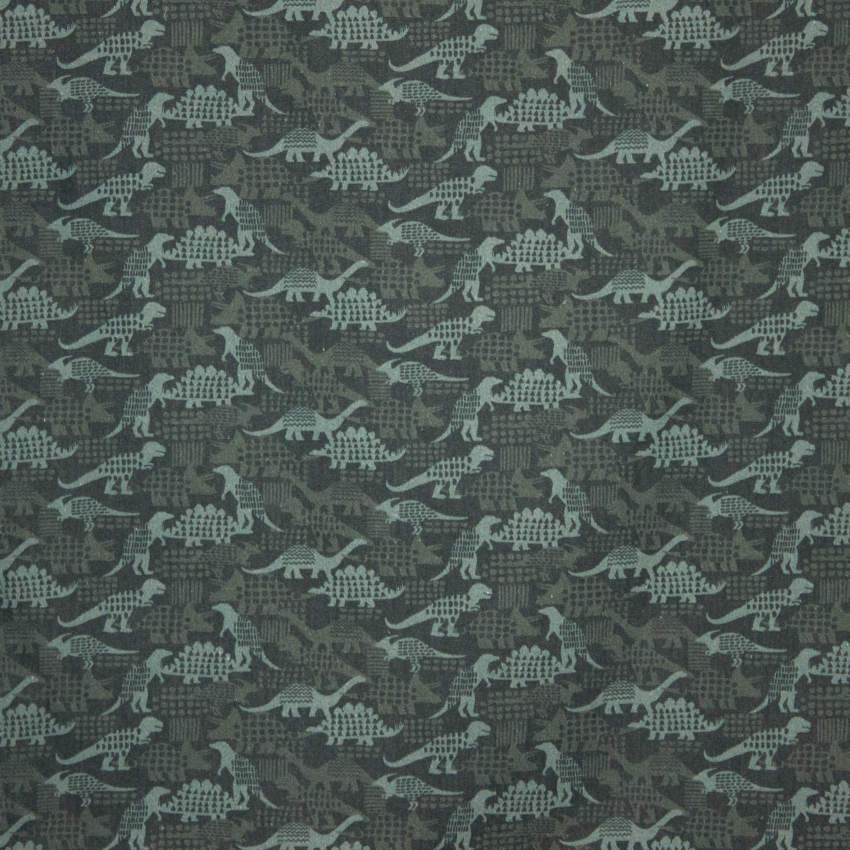 Donker groene stretch jeans met dino